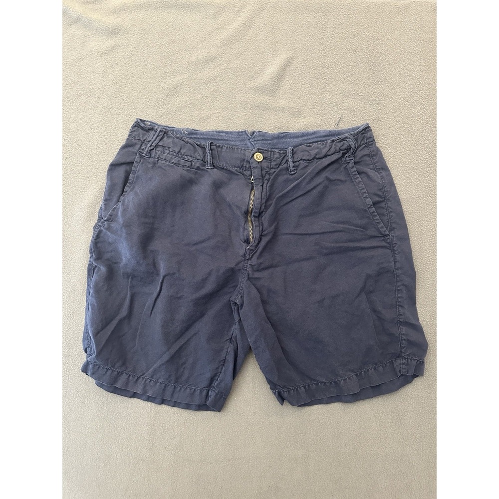 Polo Ralph Lauren Mens Navy Blue Stretch Classic Fit Chino Shorts Size 34